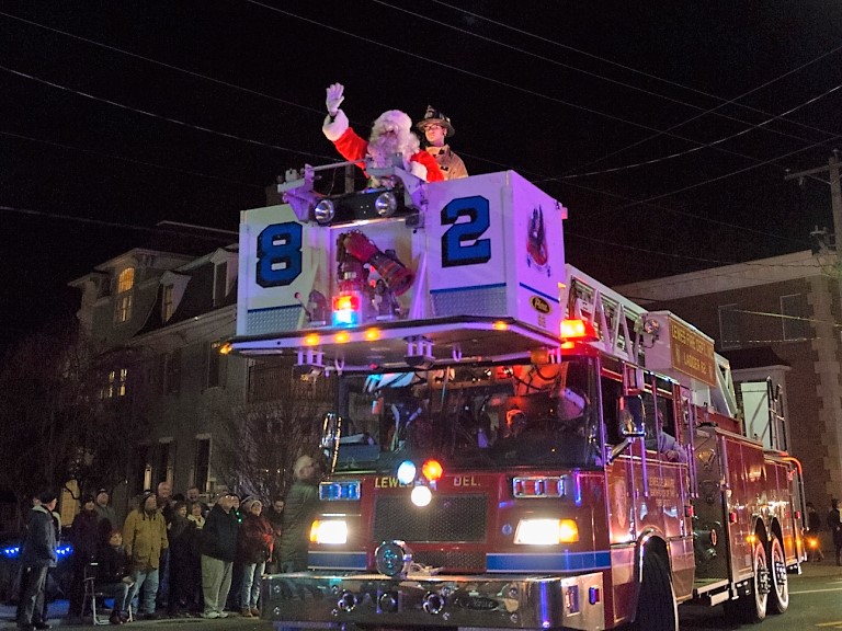 90th Annual Lewes Christmas Parade Delaware Bayshore Byway