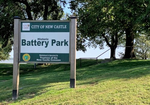 New Castle Battery Park Sign